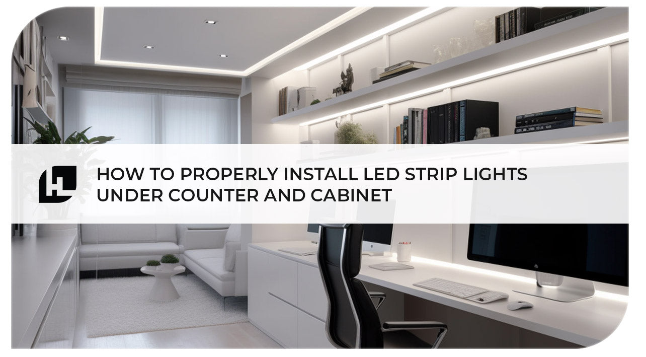 How to run under cabinet led light strips and recommendations, details in  comments : r/homeautomation