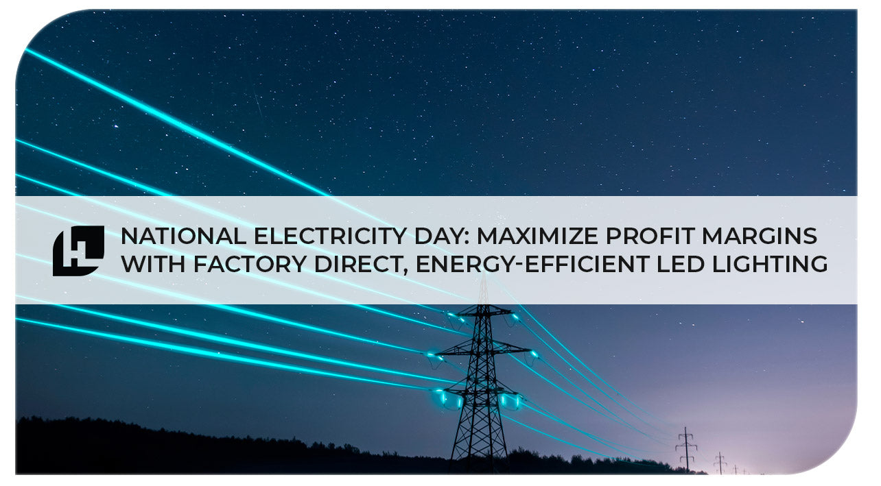 National Electricity Day: Maximize Profit Margins with Factory Direct Energy-Efficient LED Lighting | HItLights