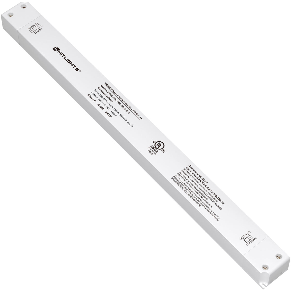 Controlador regulable de la serie S de 60 vatios (electrónico, UL) - 12 voltios