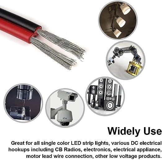 HitLights 18AWG Tinned Copper DC Wire 100ft (30.5m)