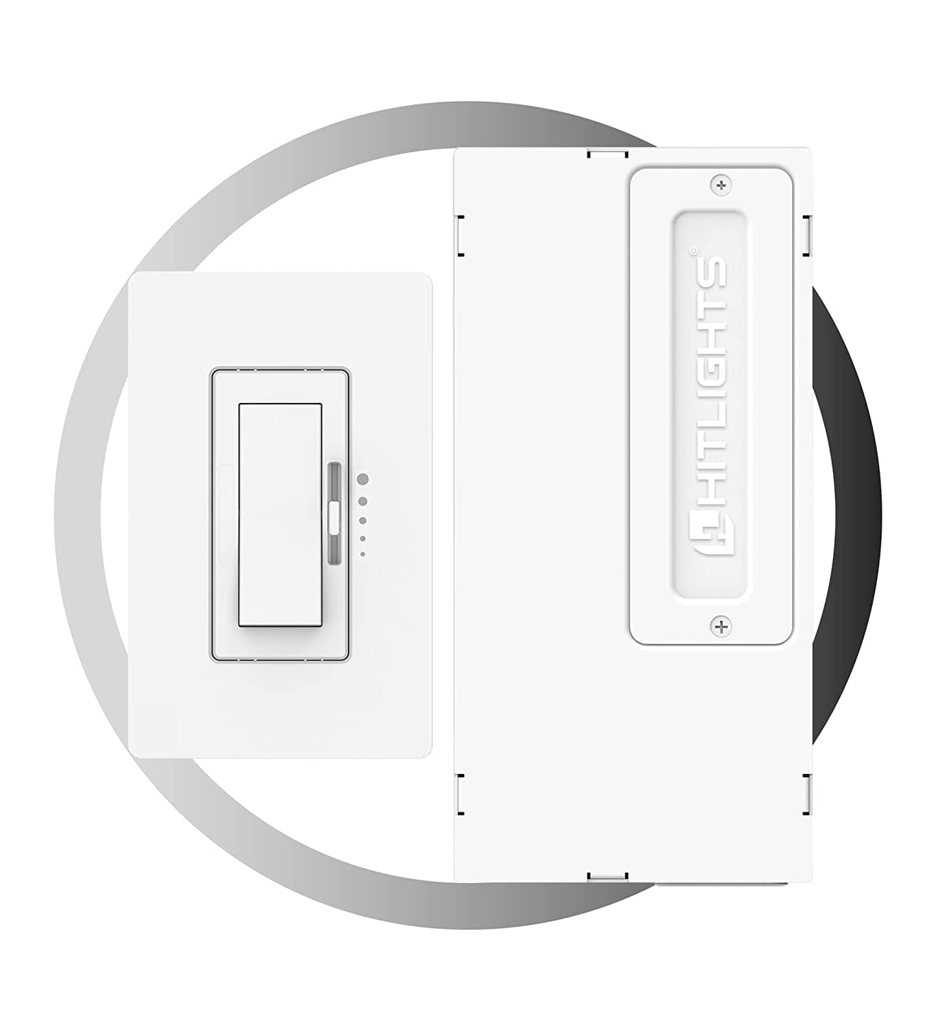 HitLights 24V/90W RF Dimmable UL Listed LED Driver and Smart RF Dimmable Wall Switch Combo Kit