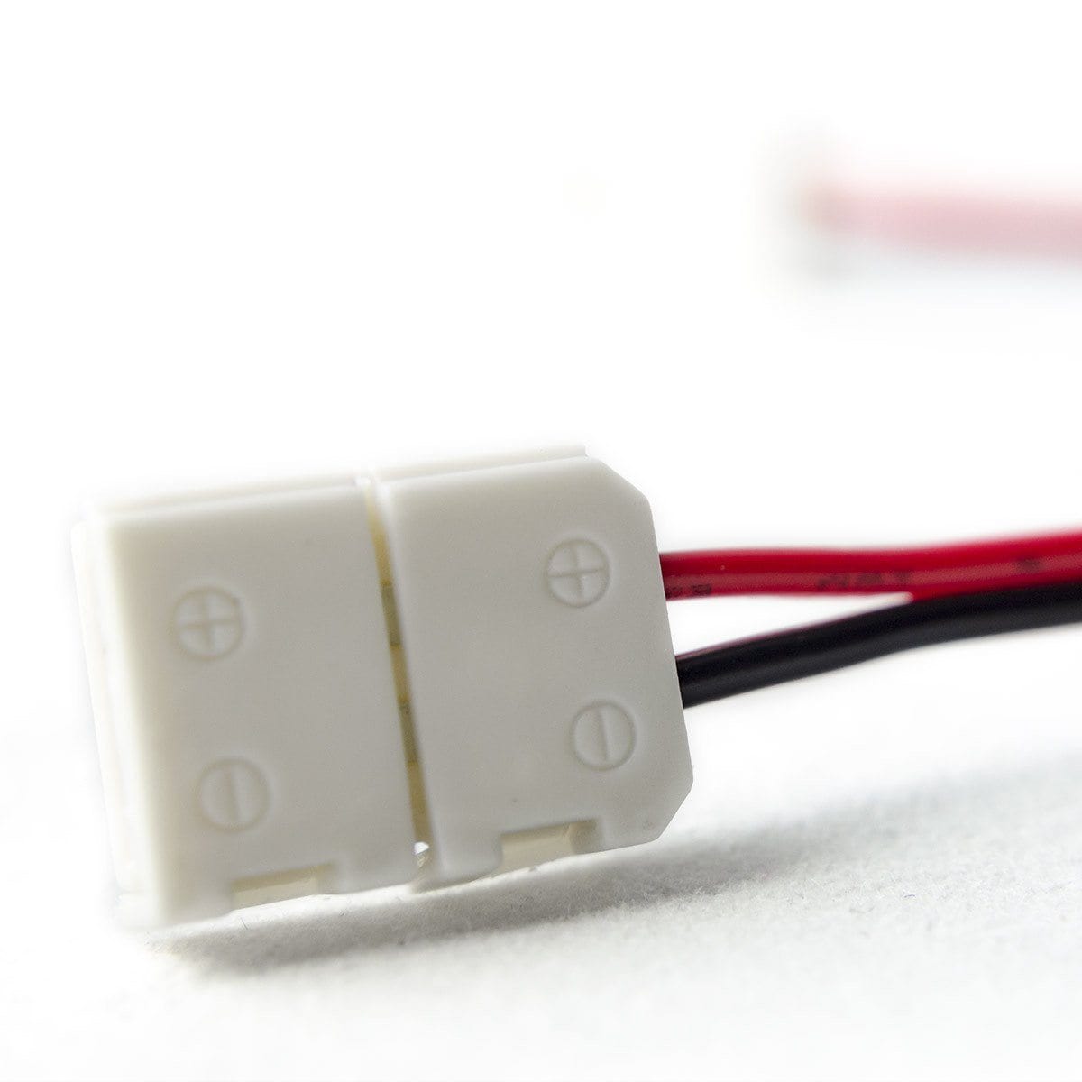 HitLights LED Light Strip Connectors and Accessories 6 Inch Any Angle 8mm Solderless LED Light Strip Connector : Single Color (4 Pack)