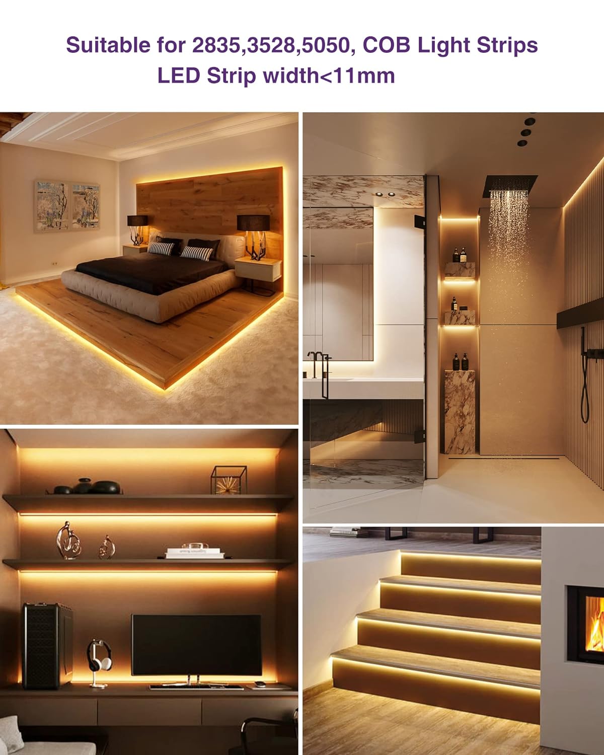 New Recessed Mounted Aluminum Channel (5pack)