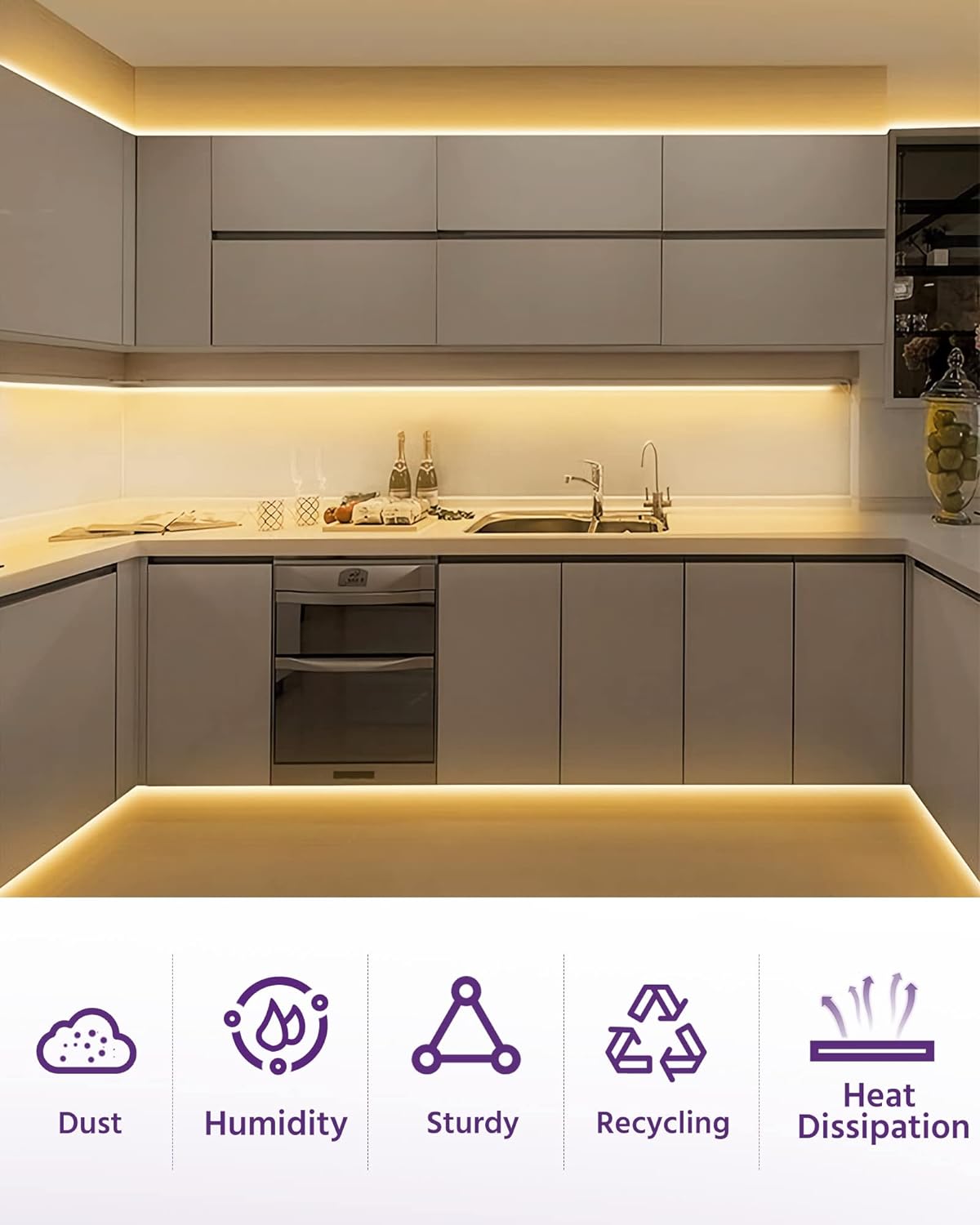 New Recessed Mounted Aluminum Channel (5pack)