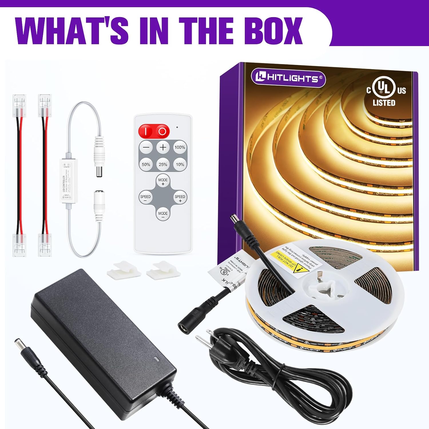 Premium 12V COB LED Strip Light Bundle