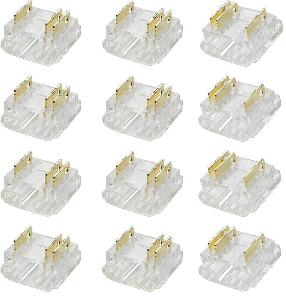 10mm 3-Pin, CCT LED Crimp Type Connectors (12 pack)