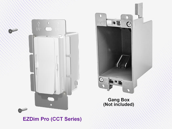 24 Volt EZDim® Pro CCT Dimmer & Driver Switch - 96Watt
