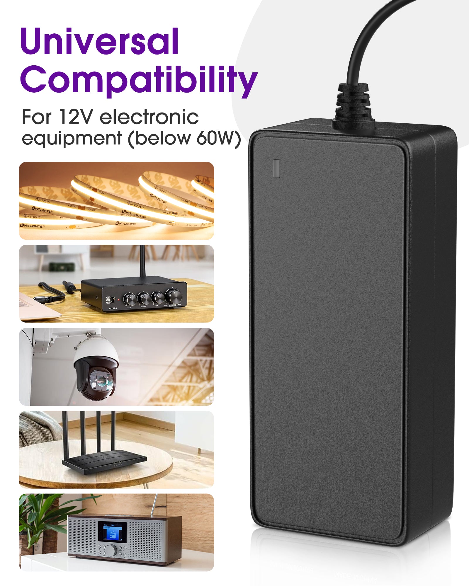 Power Supply Adapter 12V 60W