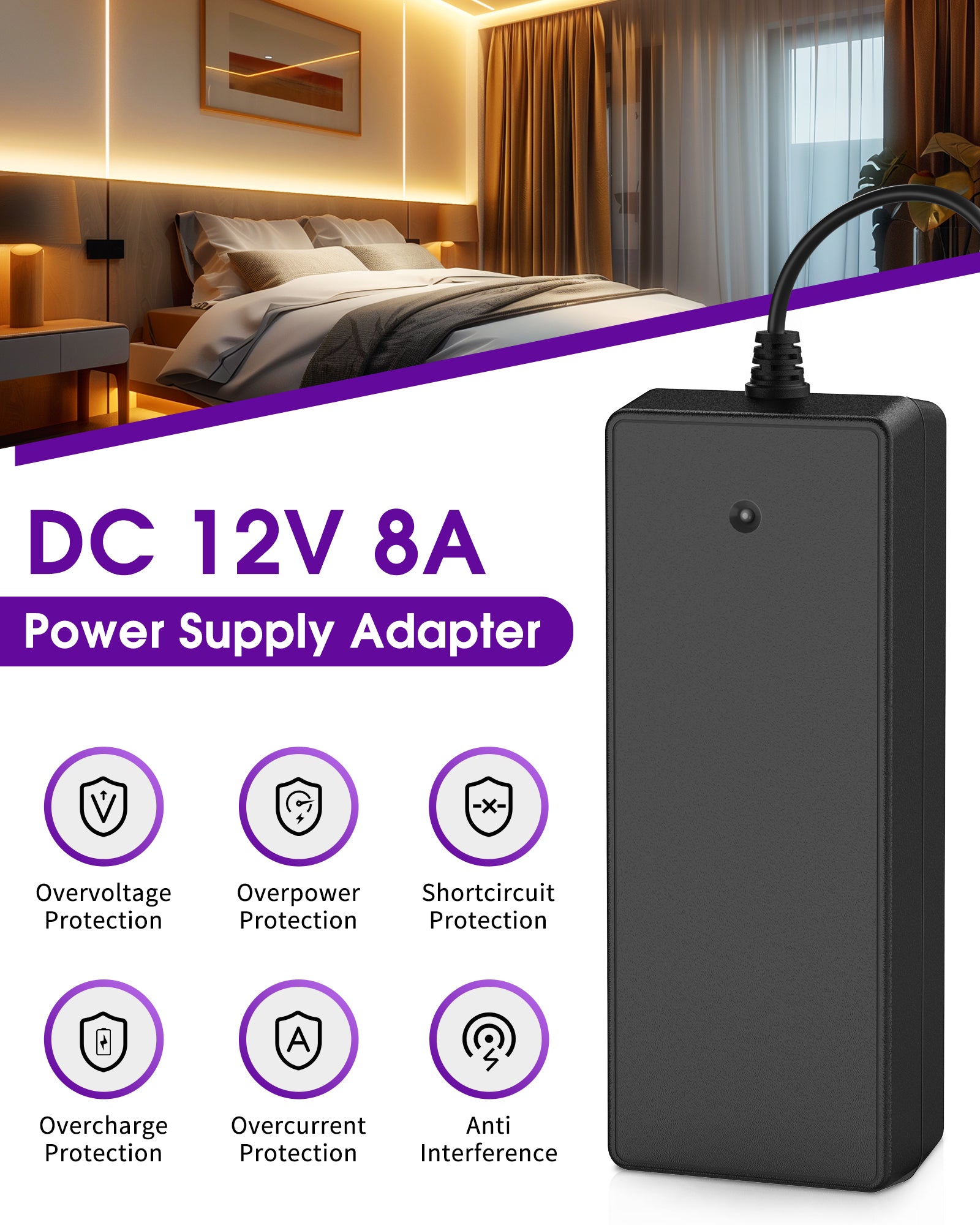 Power Supply Adapter 12V 96W