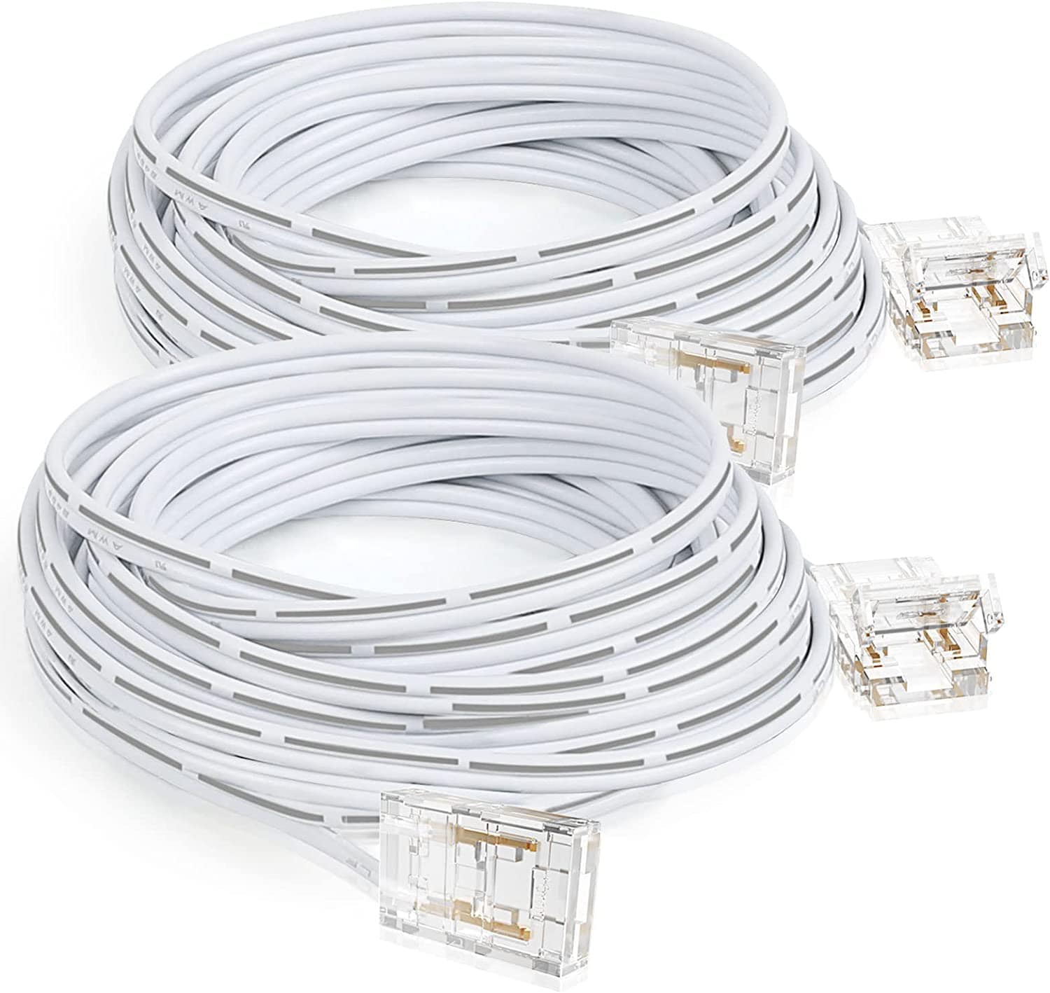 HitLights LED Strip Connectors, 2Pcs 6FT 10mm 2 Pin Led Light Strip Jumper Connectors