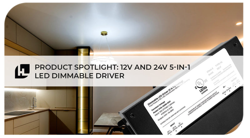 5-in-1 LED Dimmable Driver (Electronic, UL Listed) - 12V & 24V | HitLights