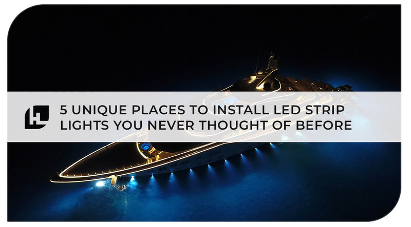 5 unique places to install LED strip lights you never thought of before