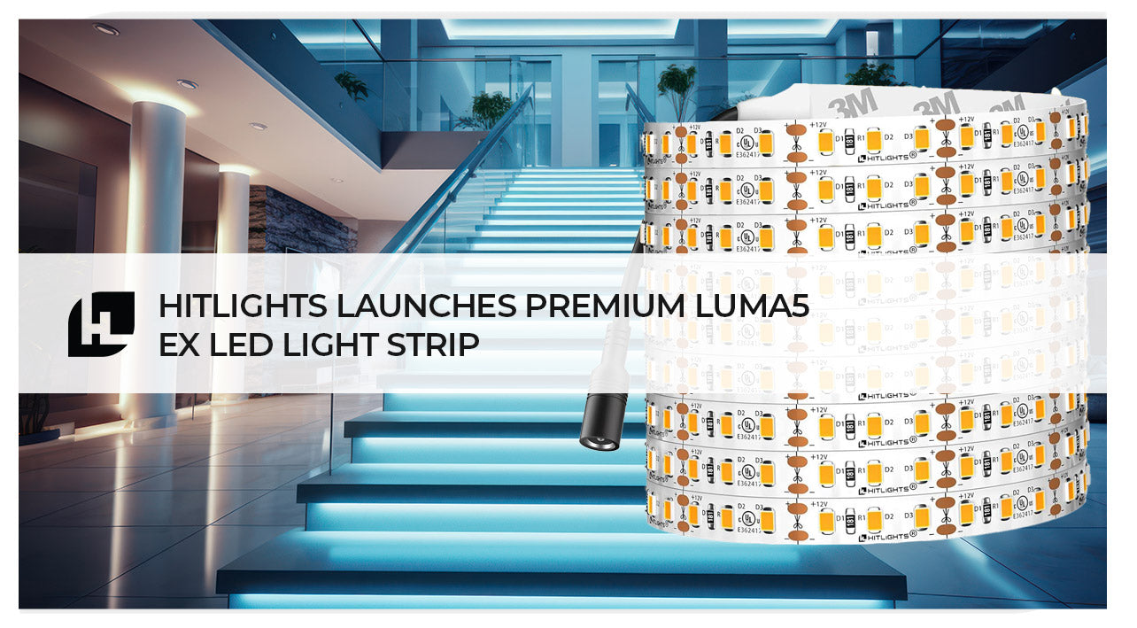 Premium Luma5 EX LED Light Strip, Single Color (UL-Listed) 24.6 Feet - High Density [IP-30]