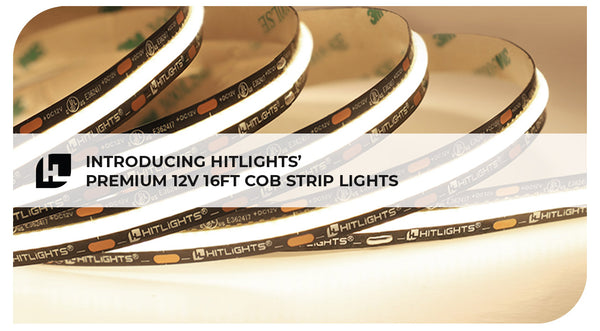 Introducing HitLights’ Premium 12V 16ft COB Strip Lights - Transforming Low Voltage Lighting