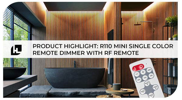 Product Highlight: R110 Mini Single Color Remote Dimmer with RF Remote