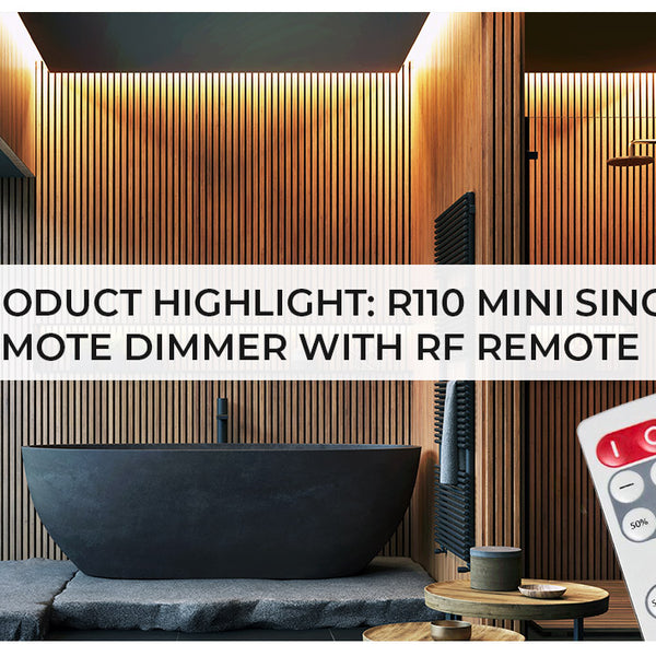 R110 Mini Single Color Remote Dimmer : RF Remote