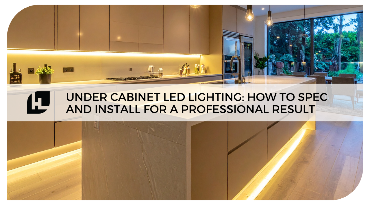 Under Cabinet LED Lighting: How to Spec and Install for a Professional Result