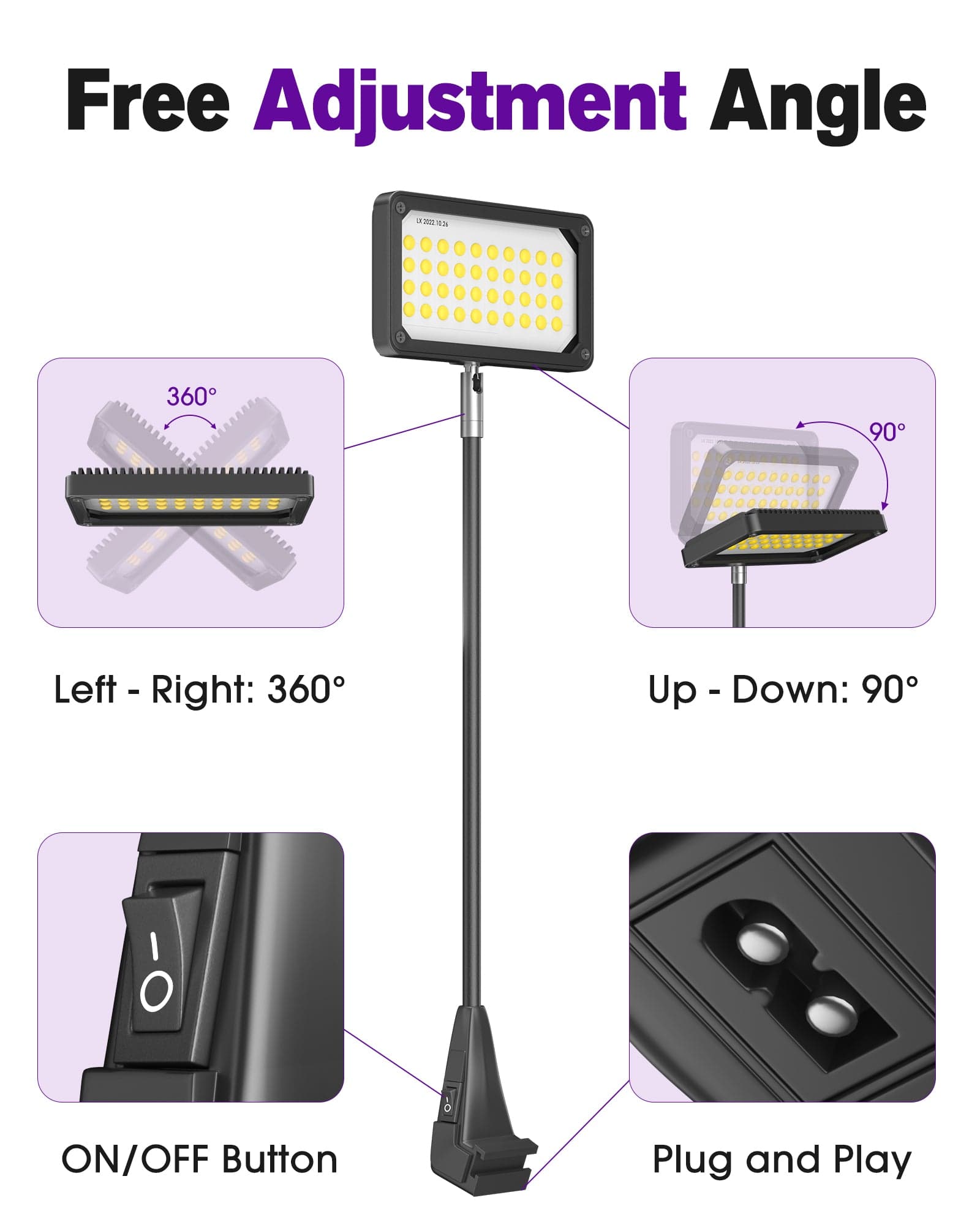 HitLights Tools & Home Improvement 14V COB Tradeshow Armlights 20W, 2pcs
