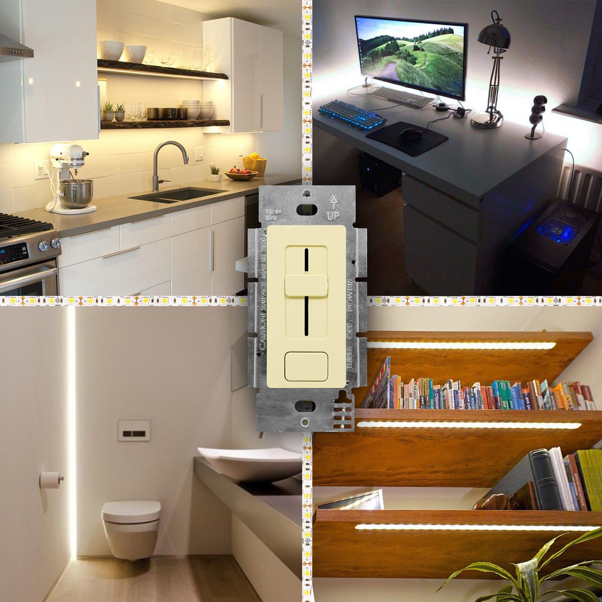 HitLights LED Light Strip Controllers and Dimmers 24 Volt EZDim® Driver and Dimmer Switch - 100 Watt