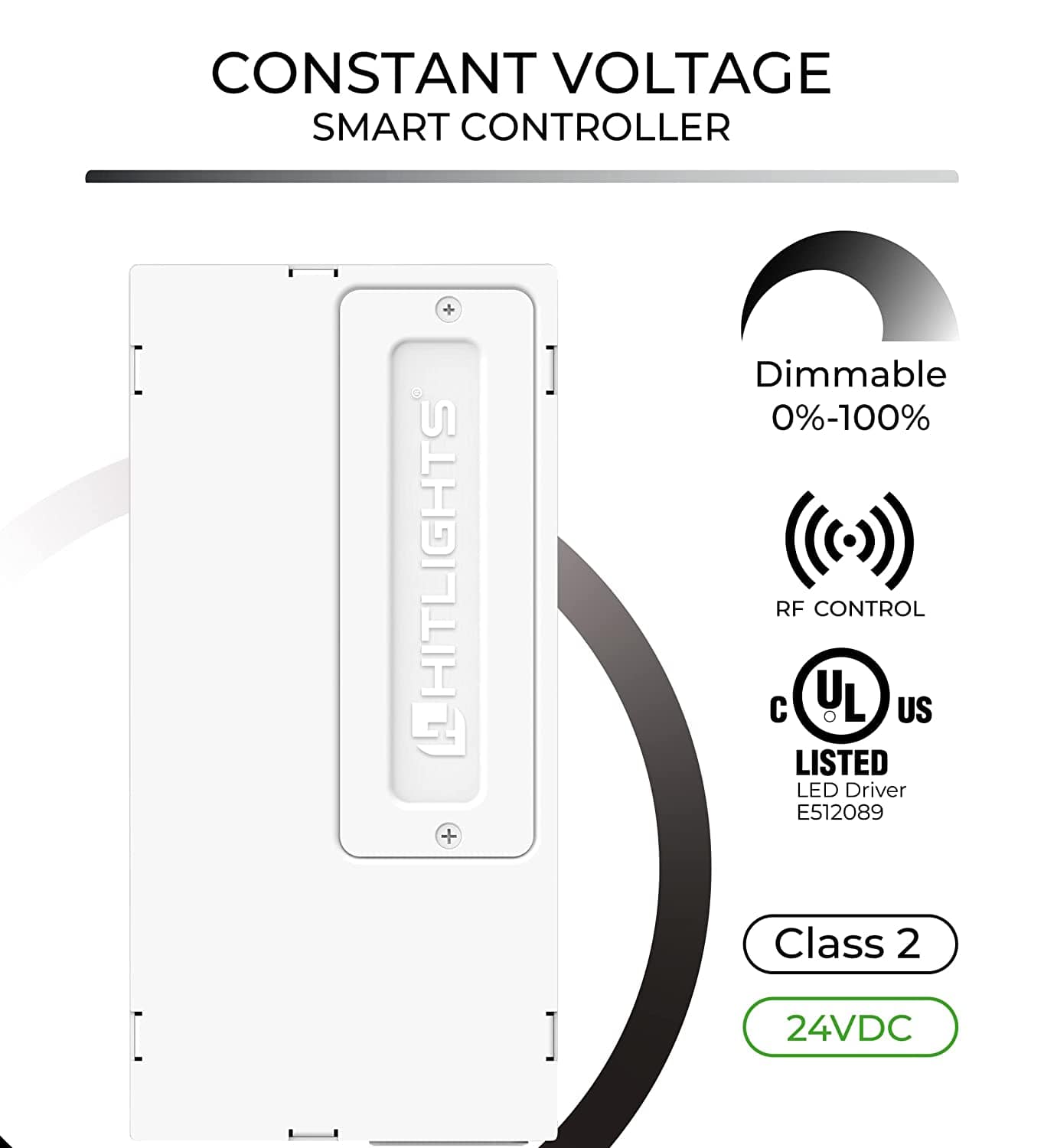 HitLights 24V/90W RF Dimmable UL Listed LED Driver