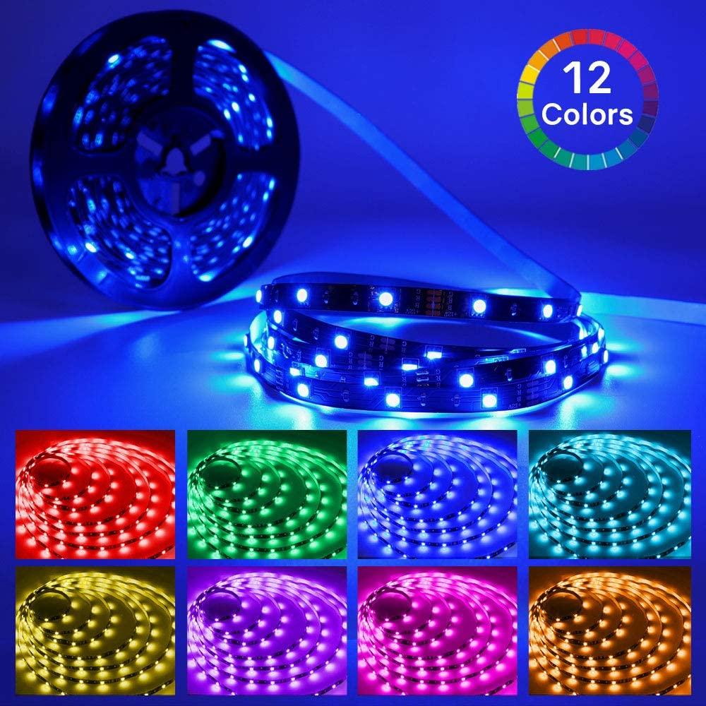 HitLights Amazon Tools & Home Improvement 32.8ft LED Strip Lights, HitLights 5050 RGB Color Changing