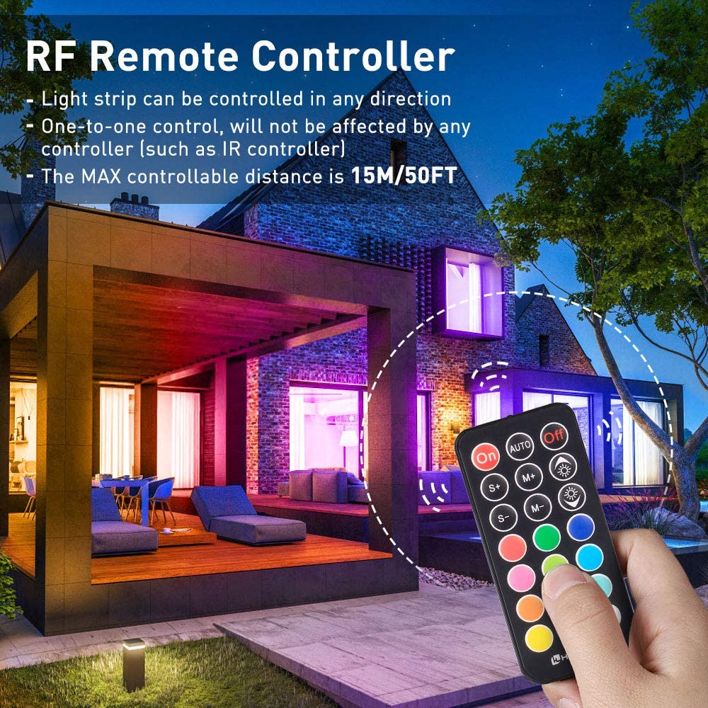 HitLights Amazon Tools & Home Improvement 32.8ft LED Strip Lights, HitLights 5050 RGB Color Changing