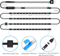 HitLights 4 Pre-Cut 1ft/4ft Small LED Light Strips Dimmable, RGB 5050 Color Changing LED Tape Light with Remote