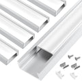 Surface Mounted Slim Type Aluminum Channel (5pack)