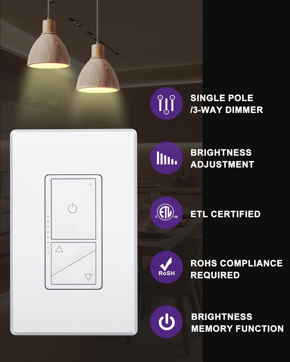 TriFlex Pro Dimmer Switch