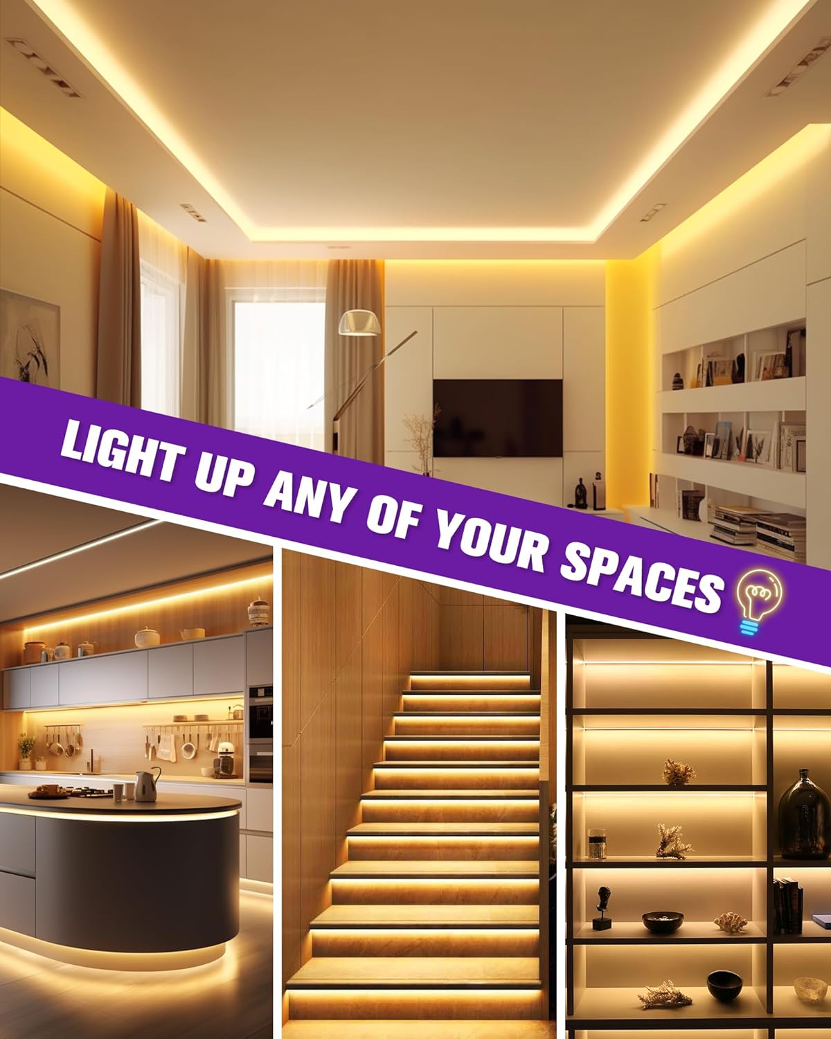 Premium 12V COB LED Strip Light Bundle