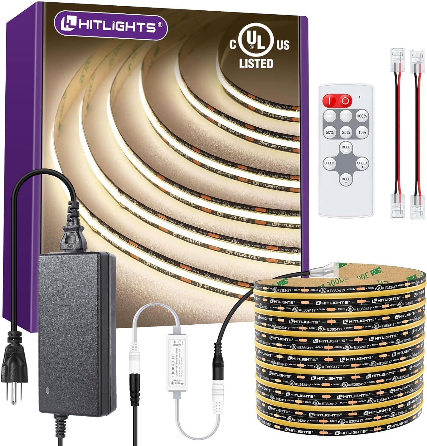 Premium 12V COB LED Strip Light Bundle