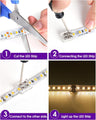 8mm 2 Pin Solderless Transparent Terminal Block LED Light Strip Connectors: Single Color (12 Pack)