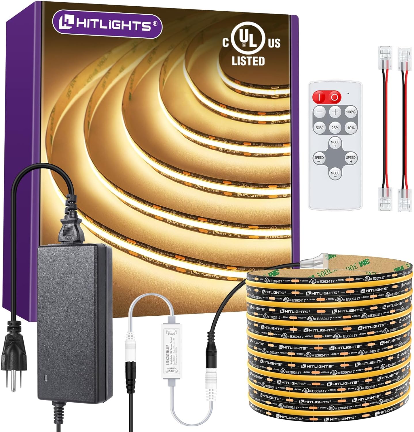 Premium 12V COB LED Strip Light Bundle