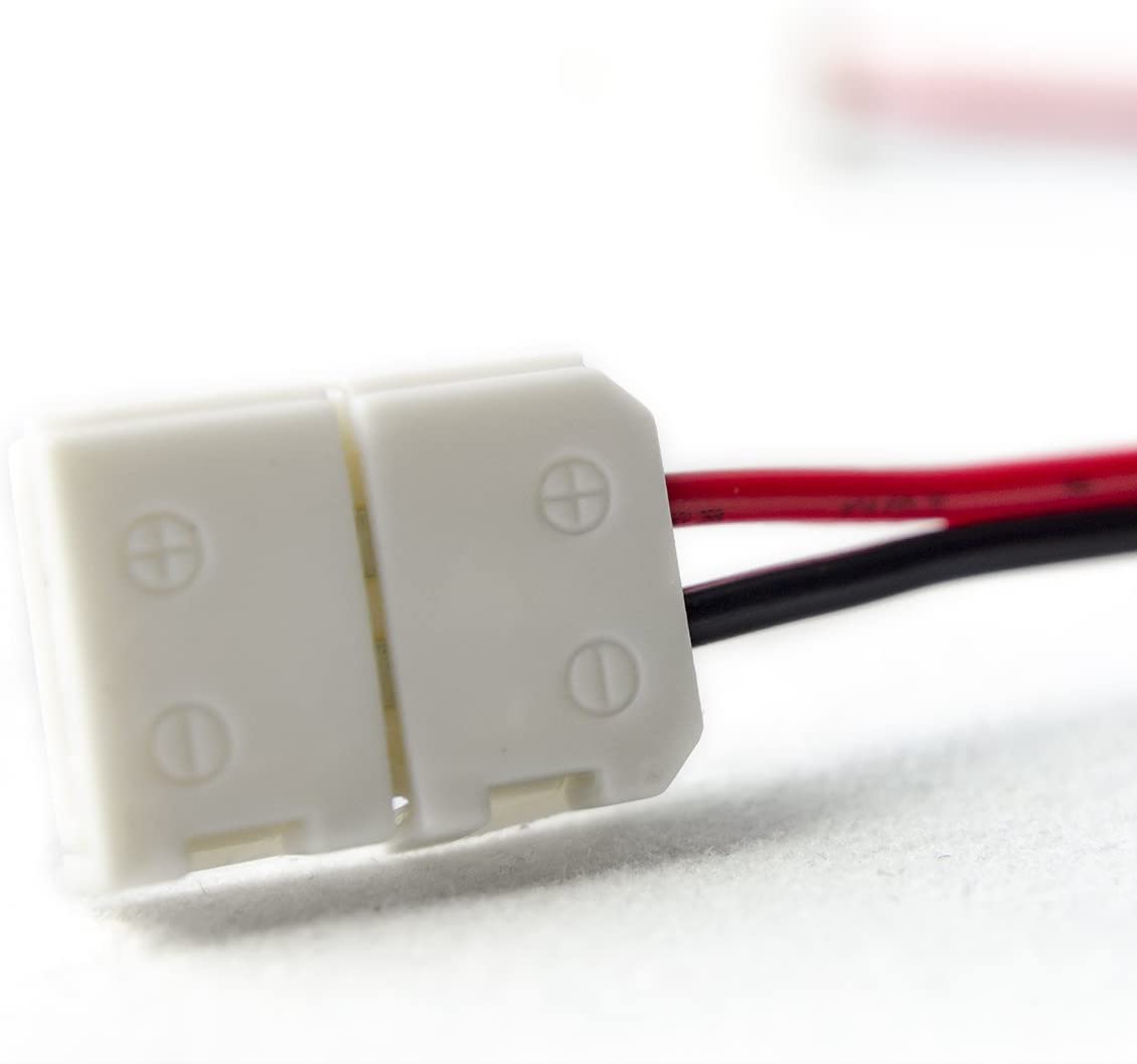 HitLights Tools & Home Improvement 8mm Single Color 3528- 6 Inch Any Angle Strip to Strip (12 pack)