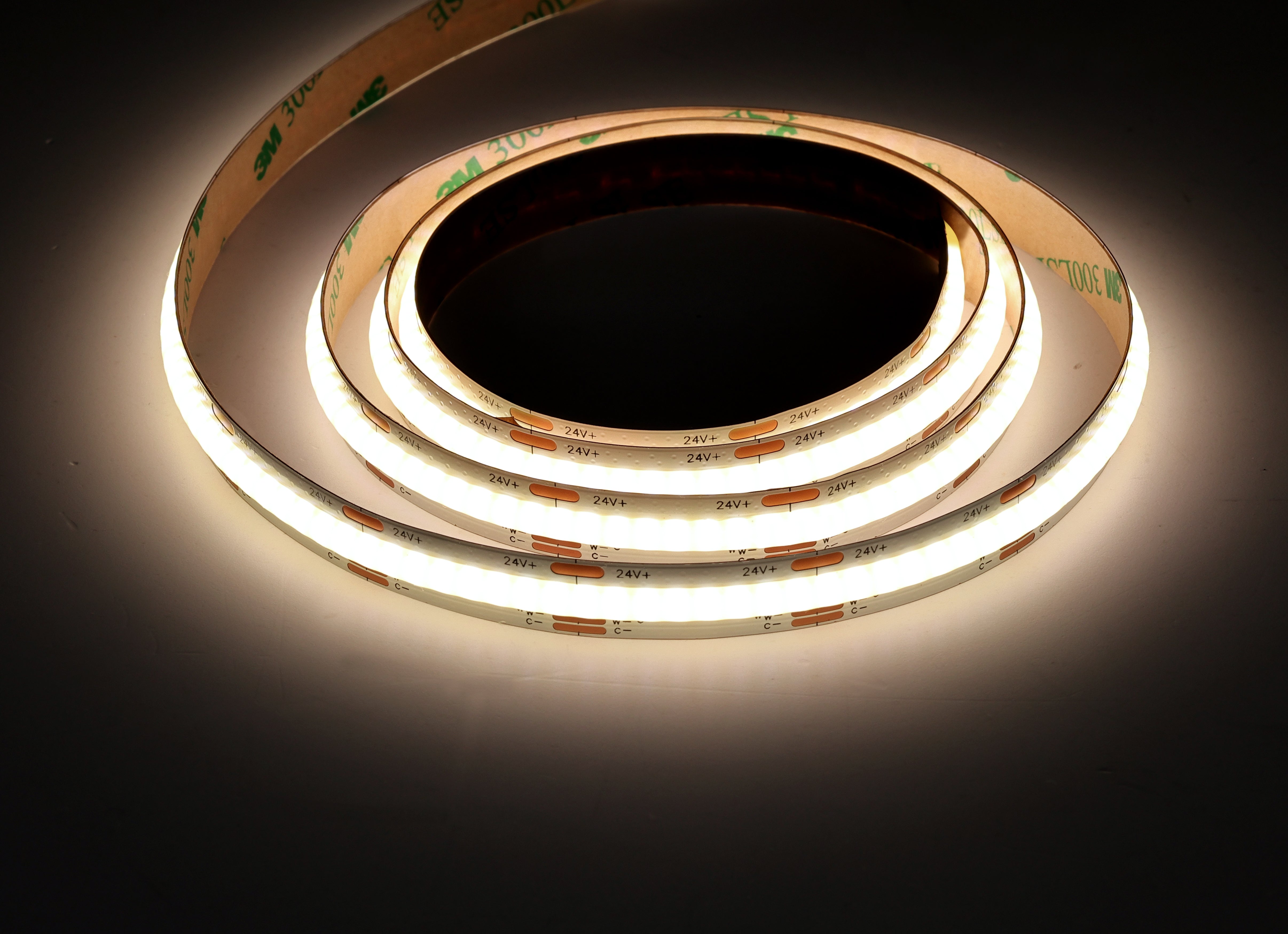 24V CCT COB LED Strip 16.4ft IP20 Indoor