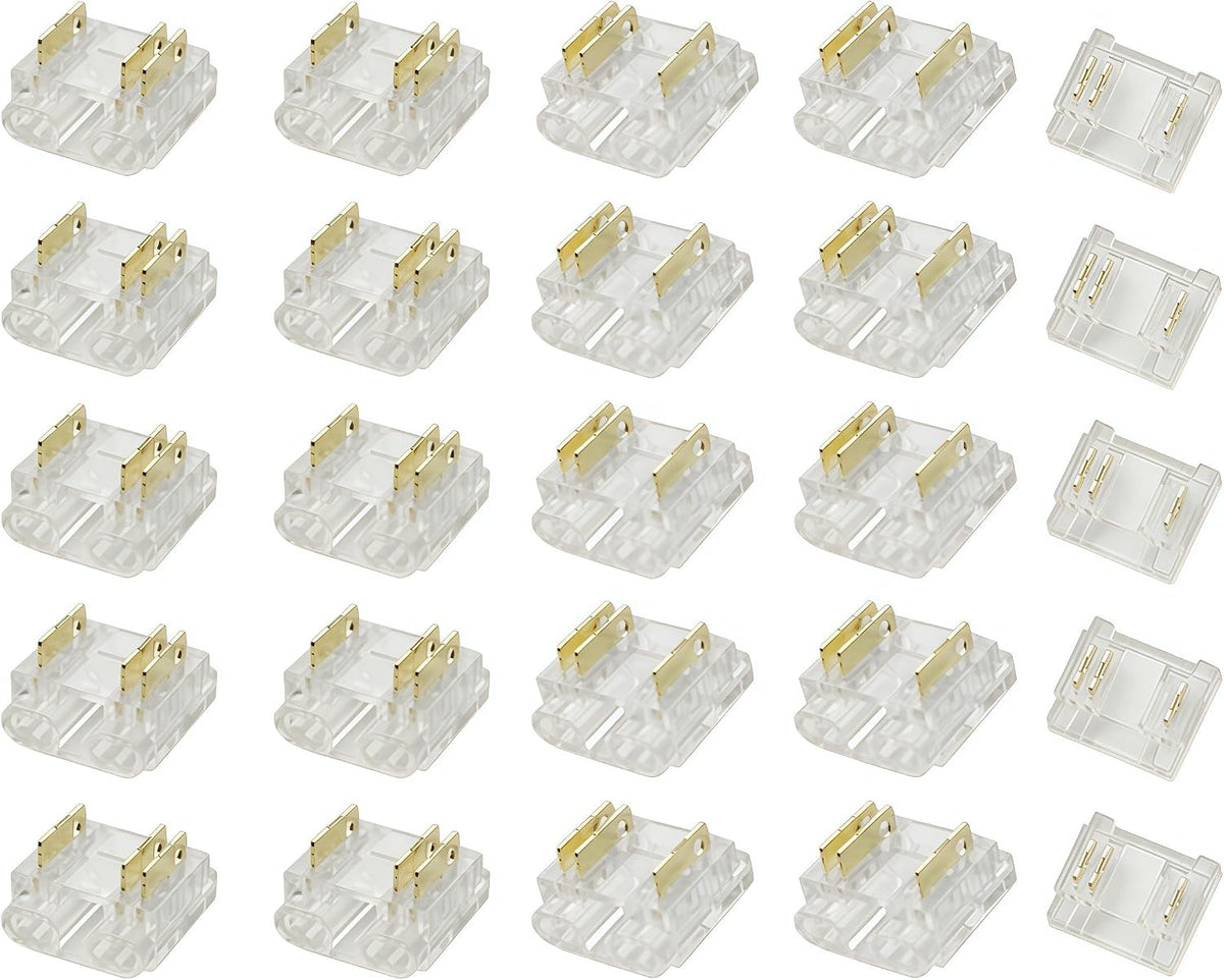 10mm 3-Pin, CCT LED Crimp Type Connectors (12 pack)