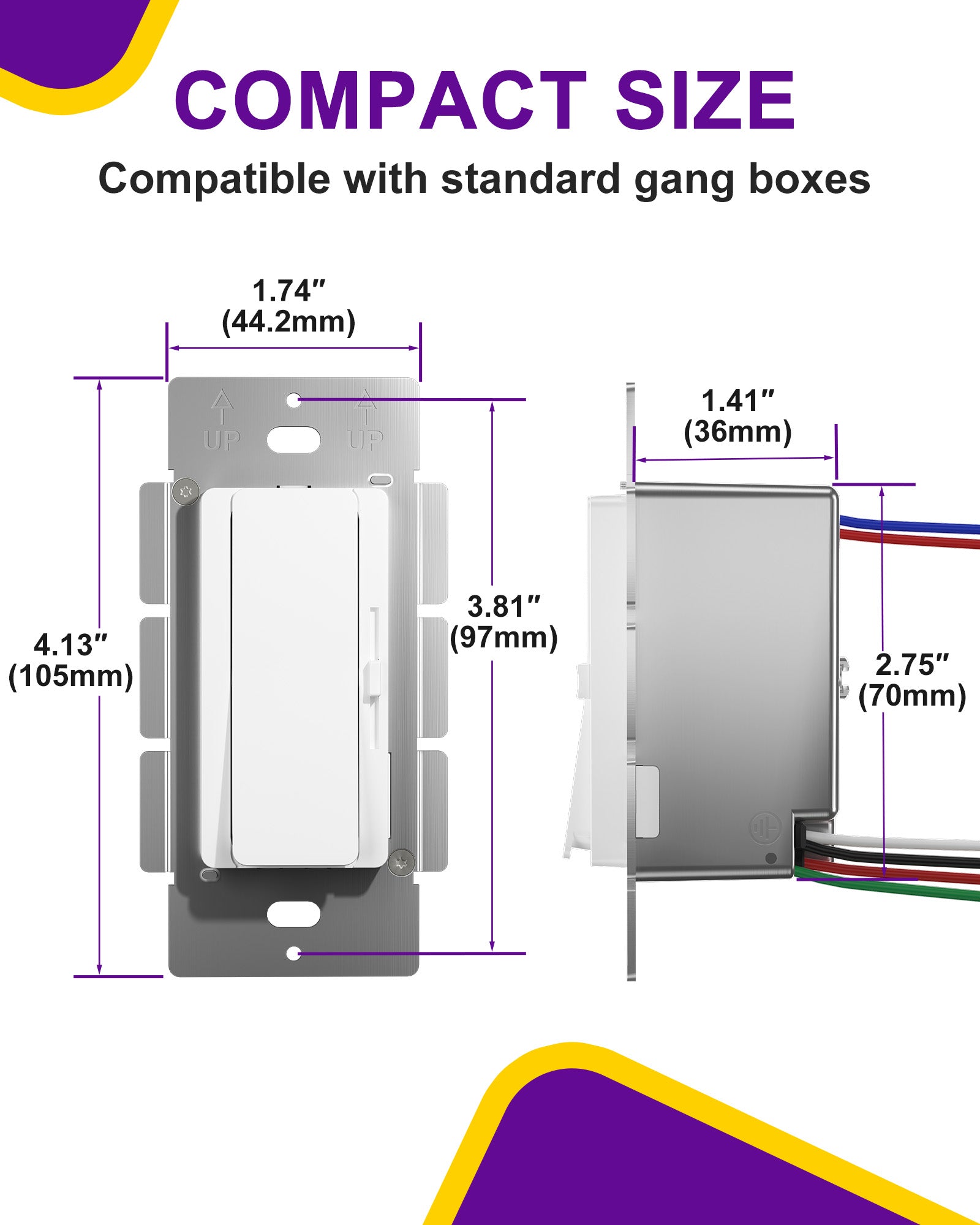 24 Volt EZDim® Pro Dimmer & Driver Switch - 60Watt