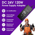 HitLights 120 Watt DC Power Supply (UL-Listed) - 24 Volt