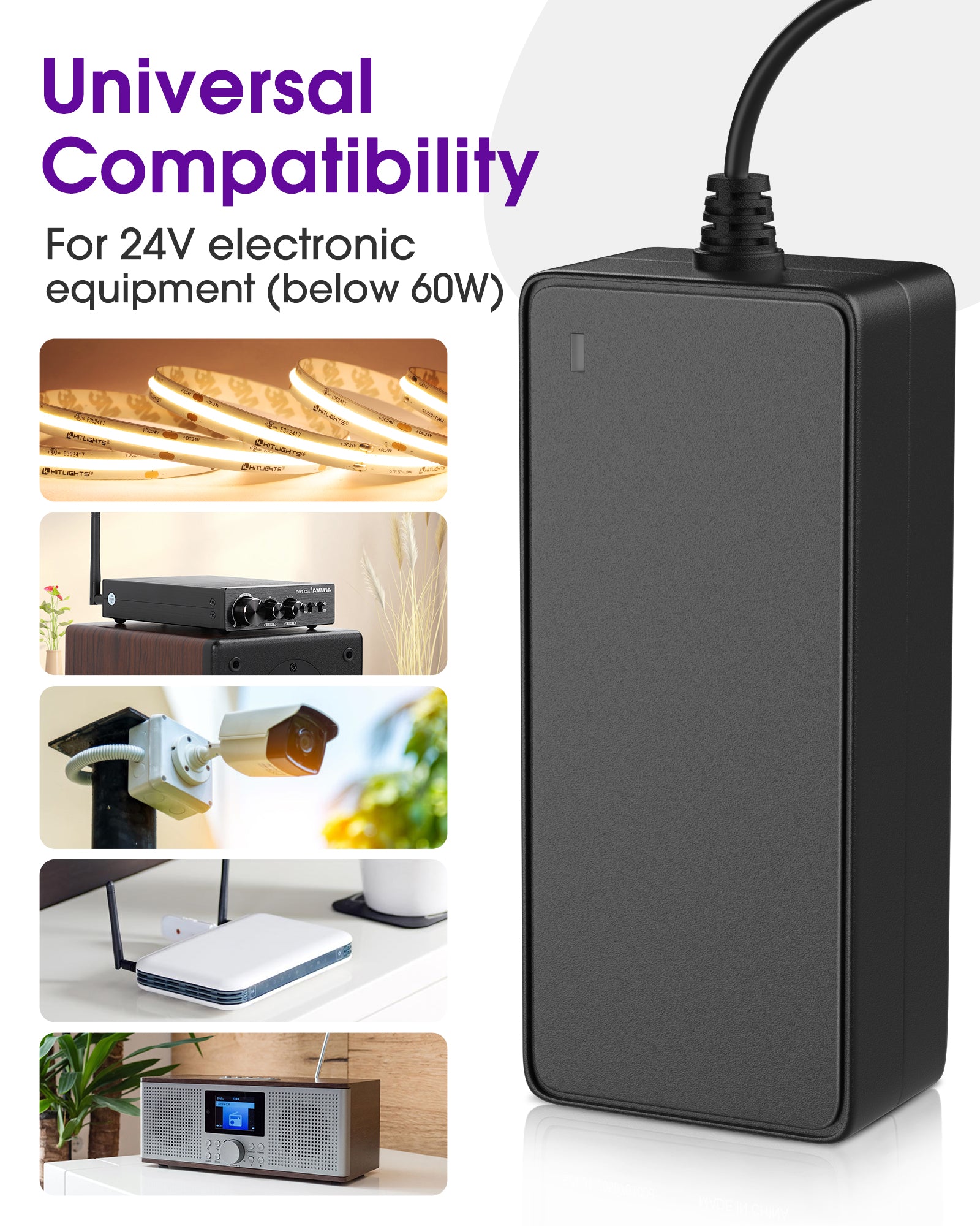 Power Supply Adapter 24V 60W