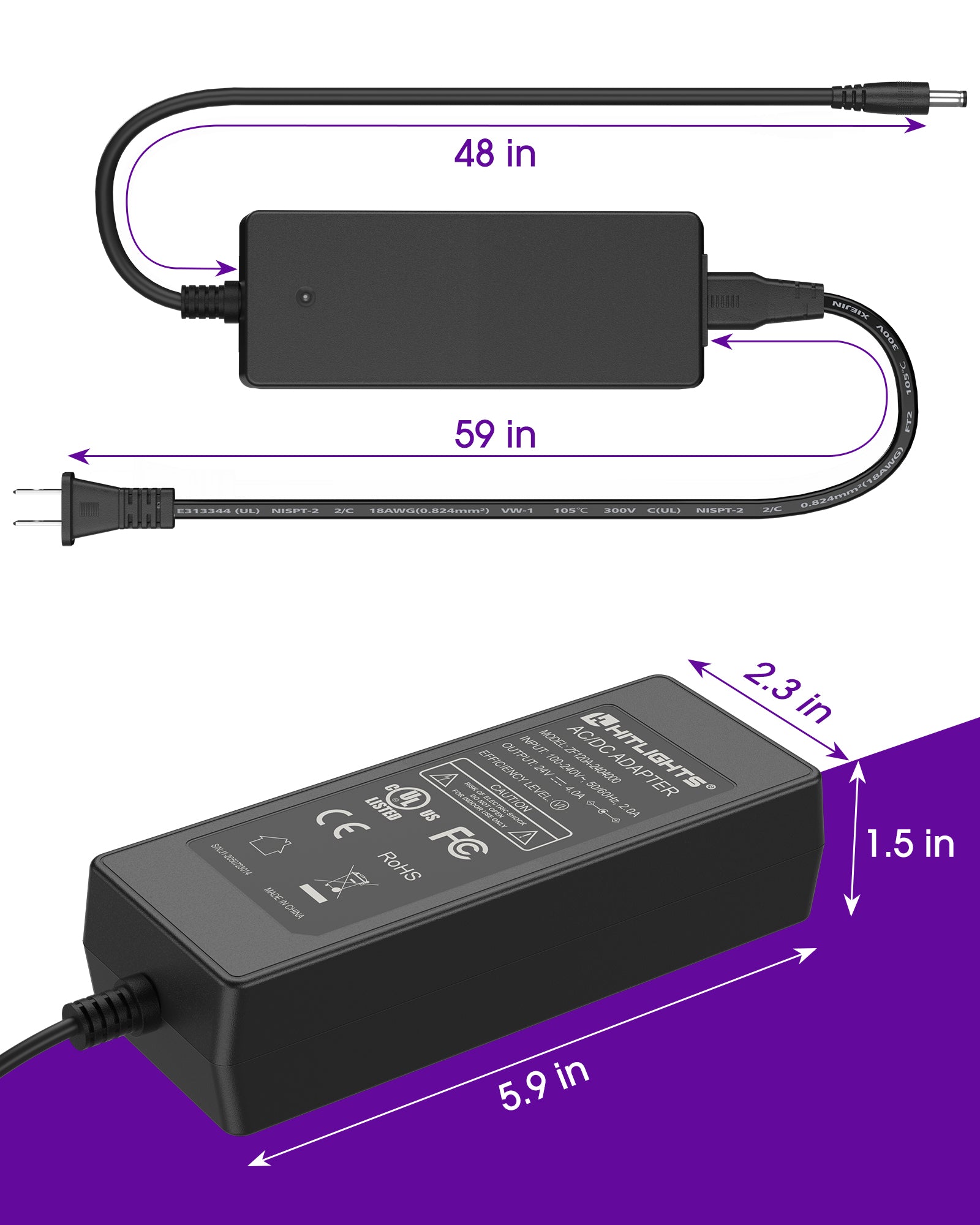 Power Supply Adapter 24V 96W