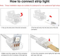 10mm 4 Pin RGB Strip-to-Strip or Strip-to-Wire LED Connectors (12 Pack)