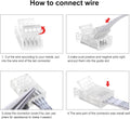 10mm 4 Pin RGB Strip-to-Strip or Strip-to-Wire LED Connectors (12 Pack)