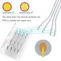 10mm 4 Pin RGB Strip-to-Strip or Strip-to-Wire LED Connectors (12 Pack)