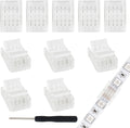 10mm 4 Pin RGB Strip-to-Strip or Strip-to-Wire LED Connectors (12 Pack)