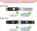 12mm 5 Pin RGBW Strip-to-Strip or Strip-to-Wire LED Connectors (12 Pack)