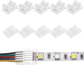 12mm 5 Pin RGBW Strip-to-Strip or Strip-to-Wire LED Connectors (12 Pack)