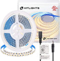 HitLights Single Color LED Light Strip Kit BEST SELLERS Bundle : Premium Luma5 LED Light Strip (Warm White), R110 Mini Single Color Remote Dimmer, 60 Watt DC Power Supply (UL-Listed) - 12 Volt
