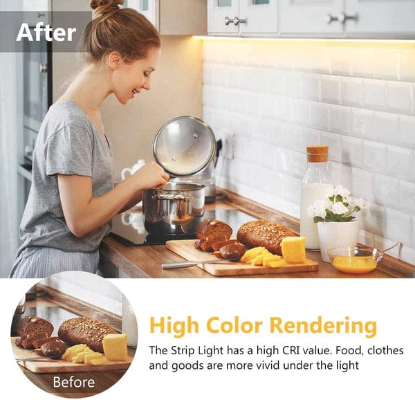 HitLights Single Color LED Light Strip Kit BEST SELLERS Bundle : Premium Luma5 LED Light Strip (Warm White), R110 Mini Single Color Remote Dimmer, 60 Watt DC Power Supply (UL-Listed) - 12 Volt