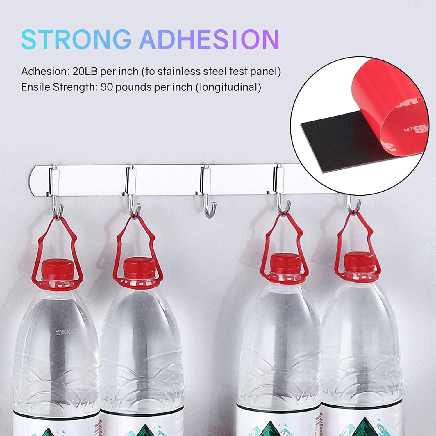 HitLights LED Light Strip Mounting Supplies Double Sided Mounting Tape, Heavy Duty, Waterproof, 16FT, Made of 3M VHB Tape