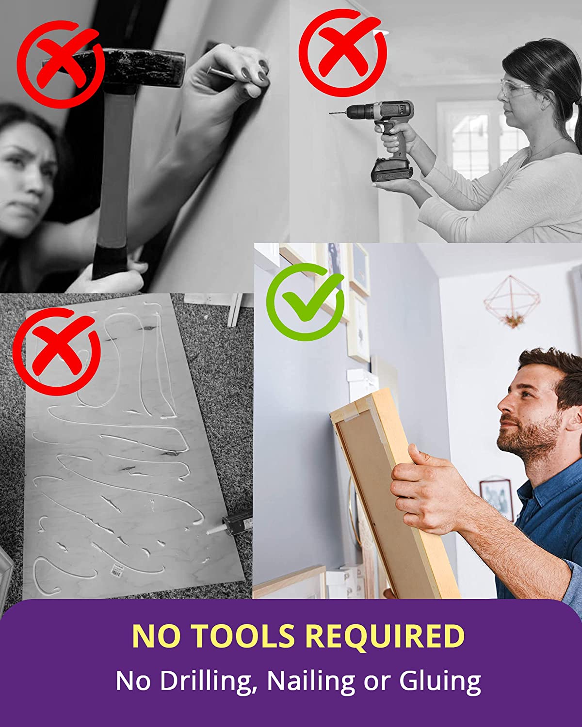 HitLights Double Sided Tape Heavy Duty, Clear Removable Mounting Tape (155in x 1in)